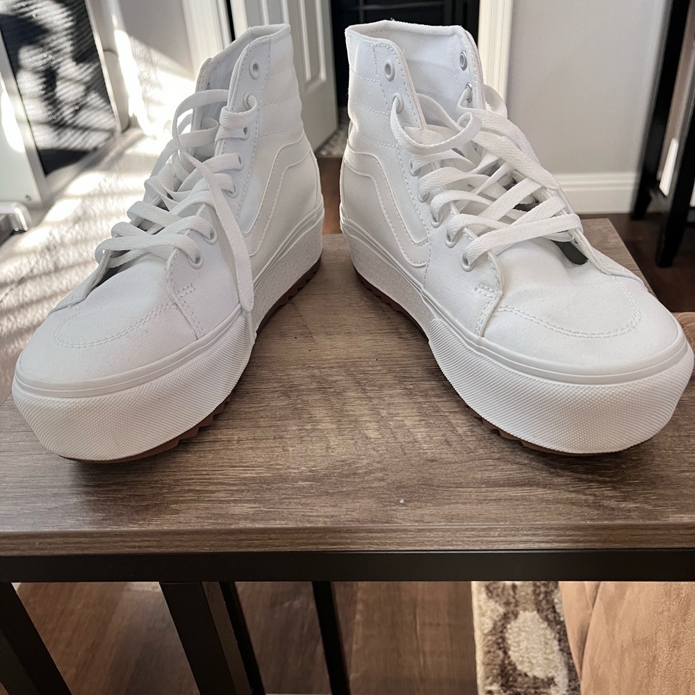 Vans Women’s White High-Top Sneakers
